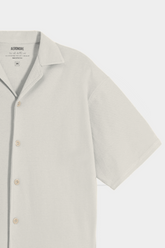 Cotton Resort Collar Shirt - White Sand